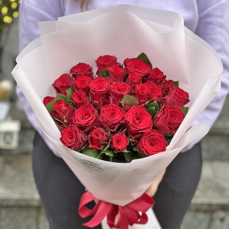 Bouquet Promo! 25 red roses 25 cm