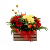 Order the colorful flower composition